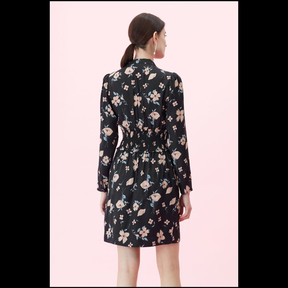 Sold! Rebecca Taylor Long Sleeve V-Neck Dress 00 - Picture 4 of 9